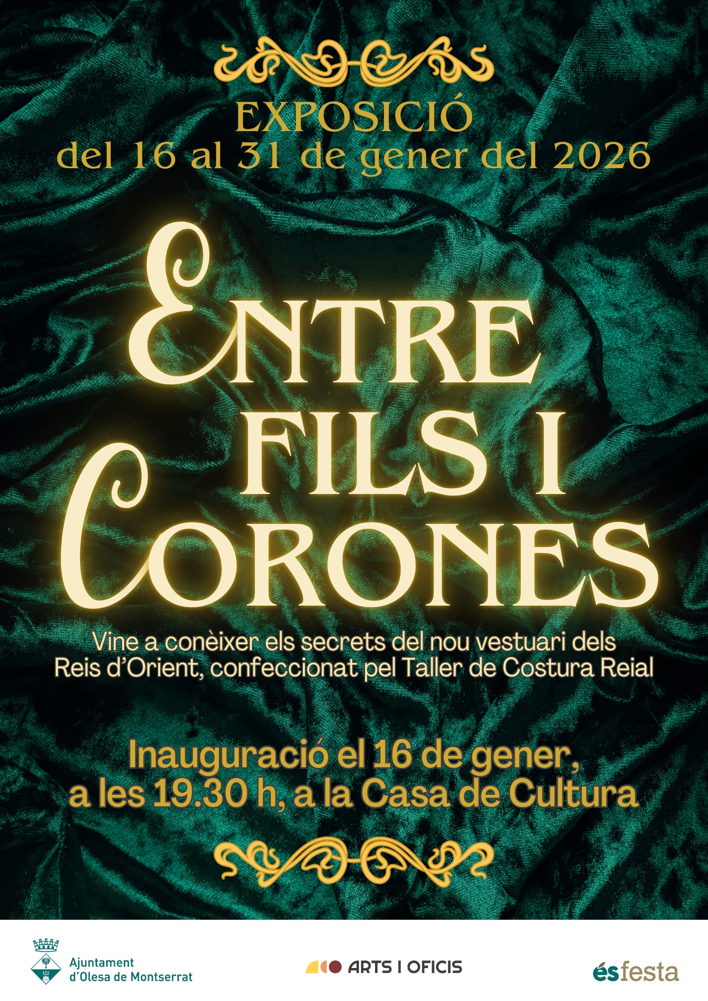 Cartell de l'exposició del vestuari dels Reis d'Orient de 2026