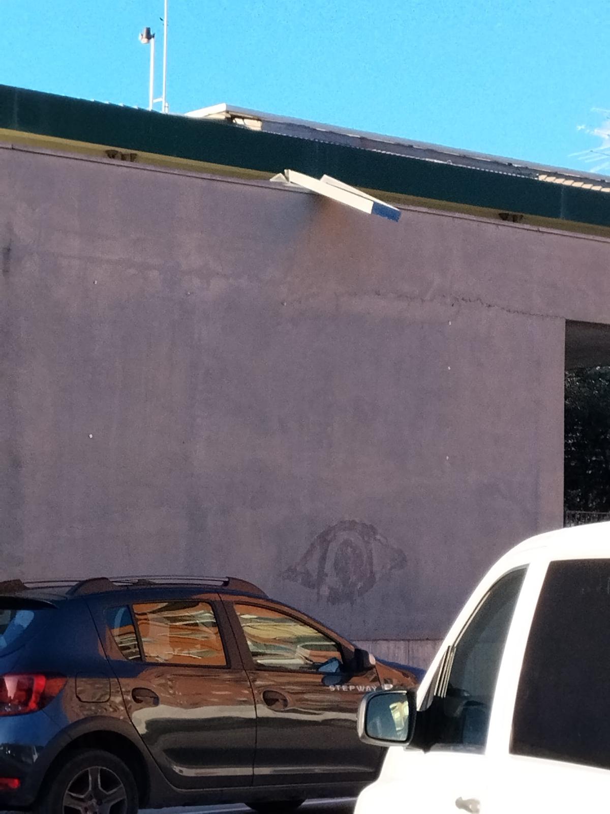 Afectacions pel temporal de vent