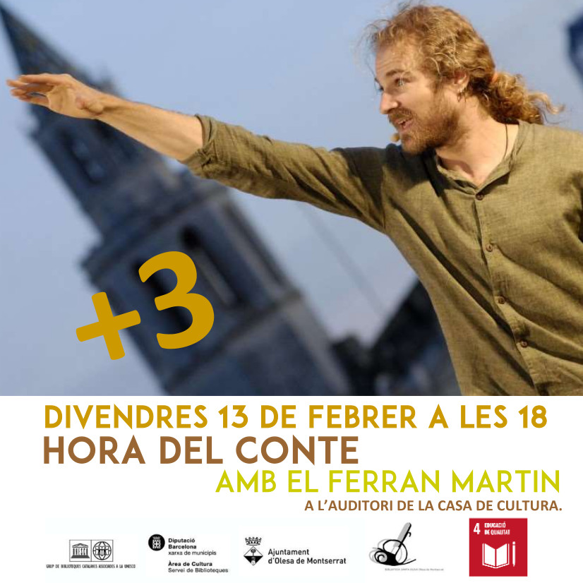 Cartell Hora del conte amb Ferran Martín.