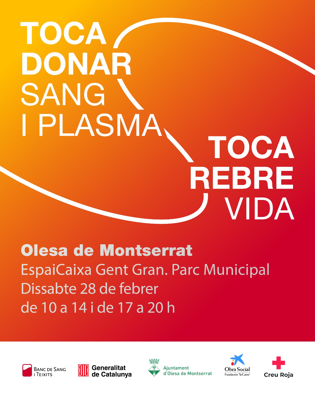 Cartell de donació de sang.
