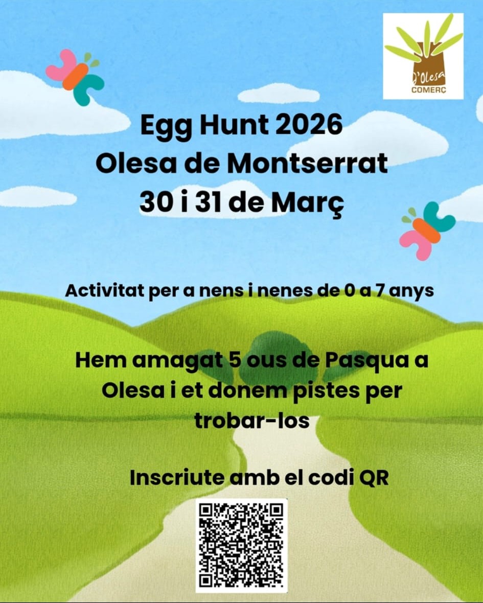 Cartell de l'activitat Gimcana ous de Pasqua