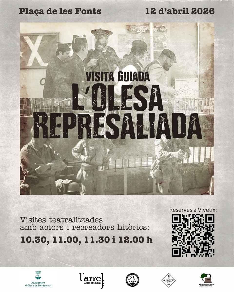 Cartell visites teatralitzades "L'Olesa represaliada" 2026.