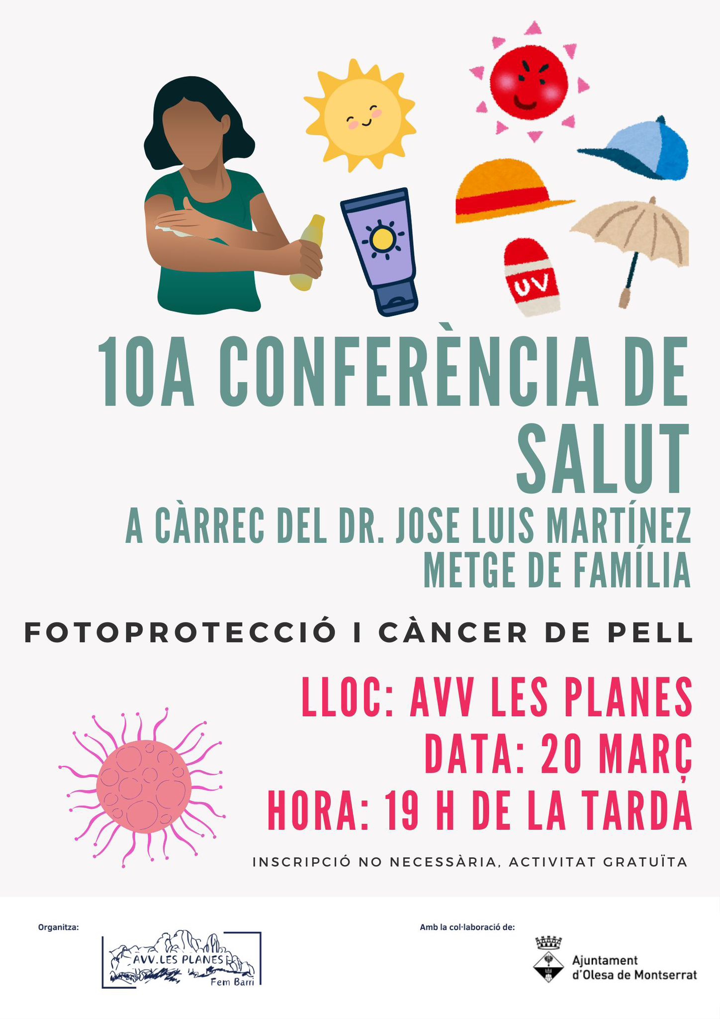 10a Conferència de Salut "Fotoprotecció i càncer de pell"