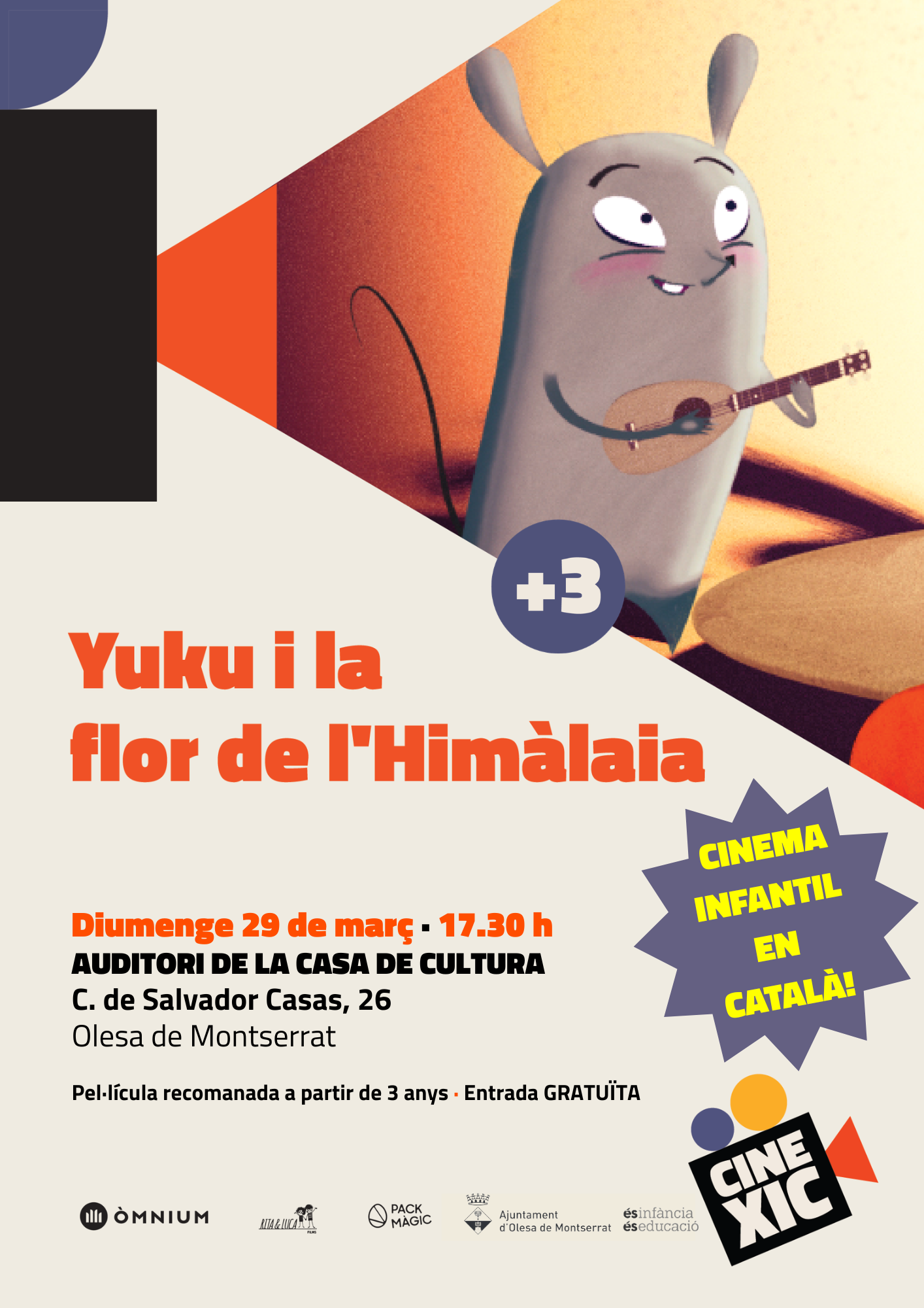 Cartell Cinexic "Yuku i la flor de l'Himàlaia"