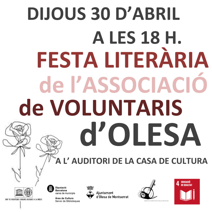 Cartell festa literària de l'AVO 2026