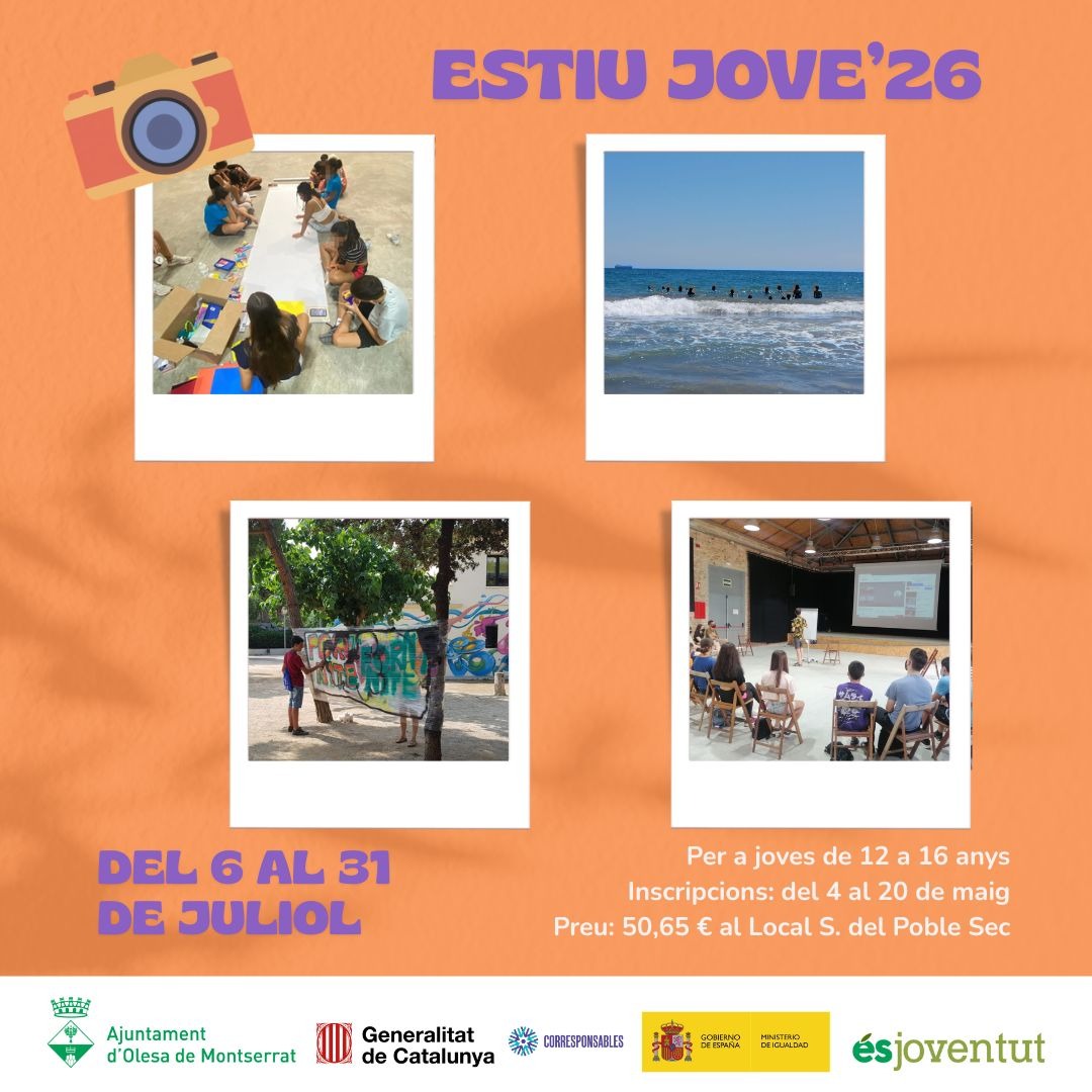 Cartell Estiu Jove 2026 