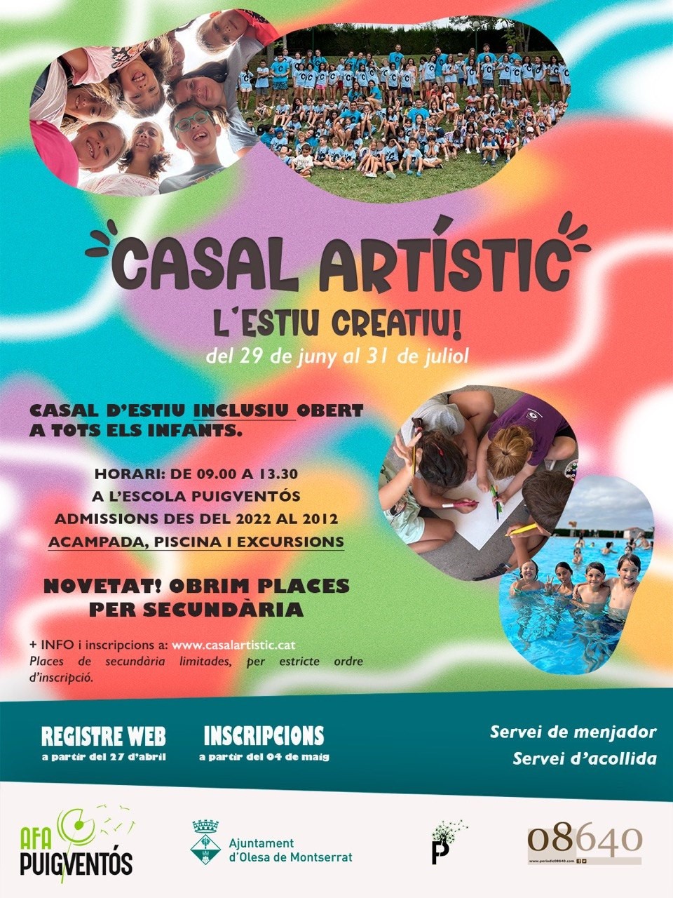 Cartell Casal d'Estiu de l'escola Puigventós