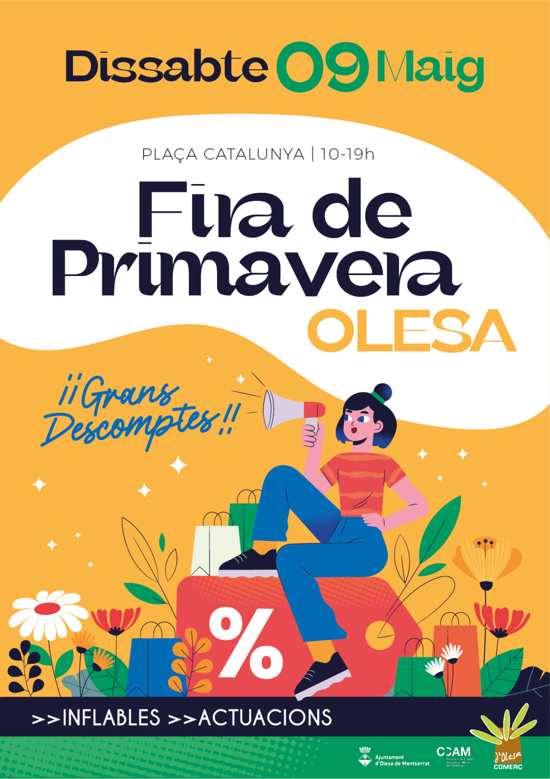 Cartell Fira de Primavera Olesa Comerç