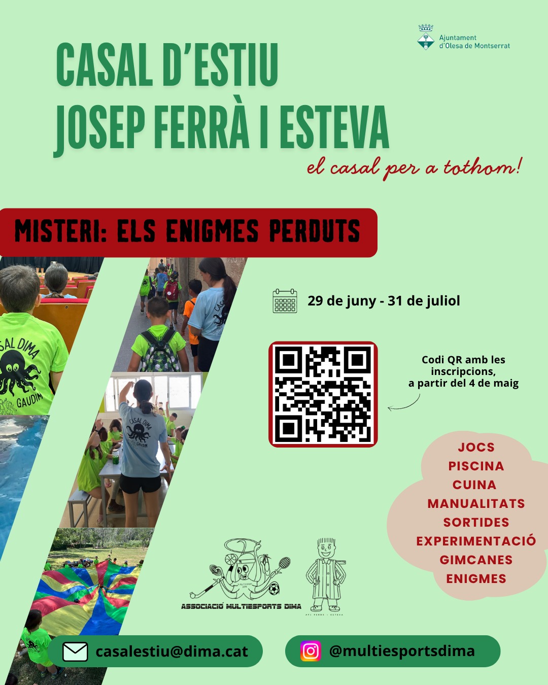 Cartell del Casal d'Estiu de l'escola Ferrà i Esteva