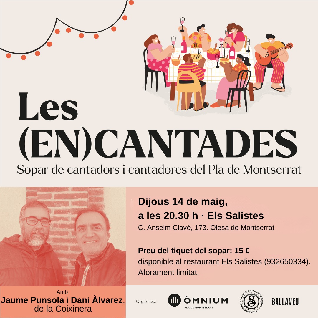 Cartell de Les encantades mes de maig.