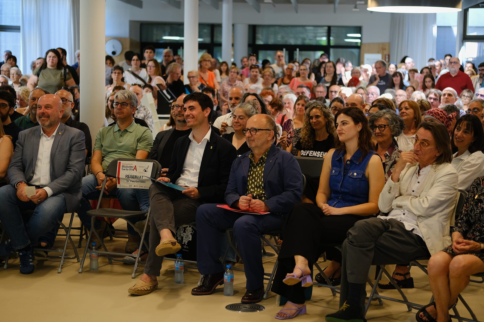 Foto_inauguració de la biblioteca Santa Oliva