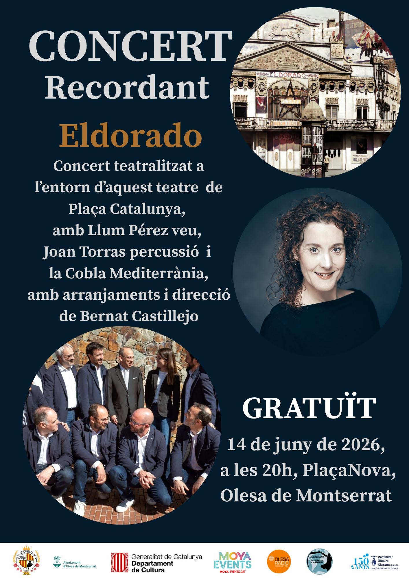Cartell concert "Recordant El dorado"