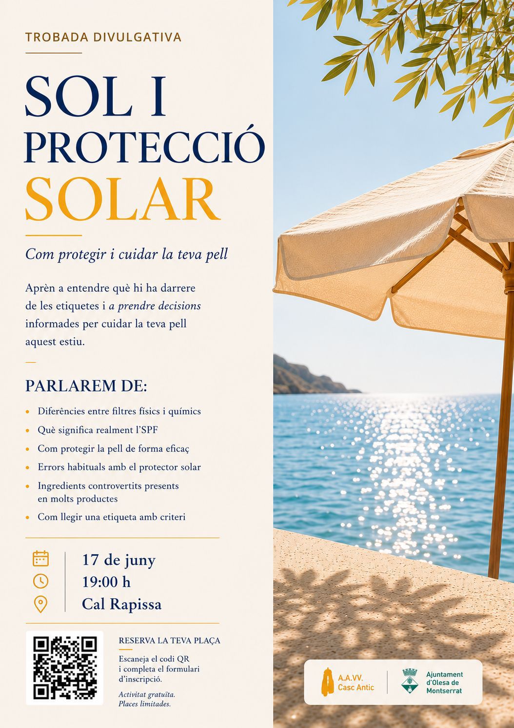 Xerrada "Sol i protecció solar"