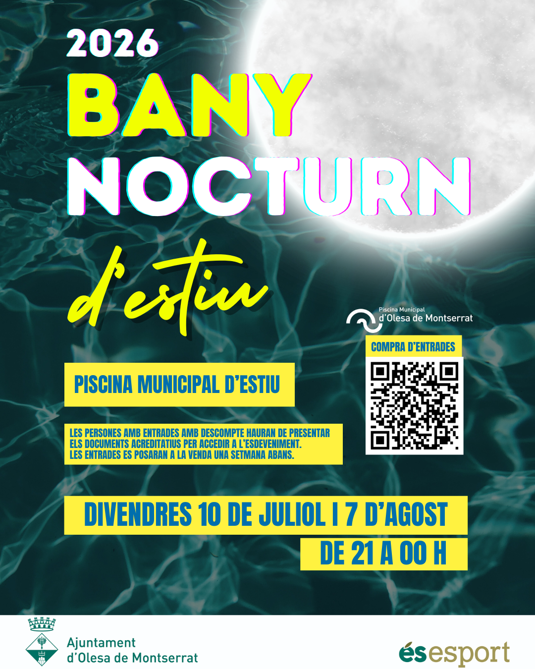 Cartell del bany nocturn 2026