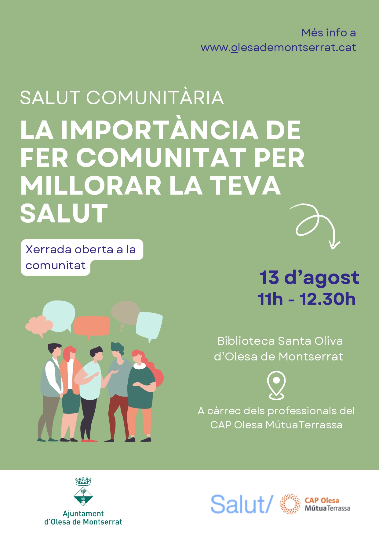 Xerrada "La importància de fer comunitat per millorar la teva salut"
