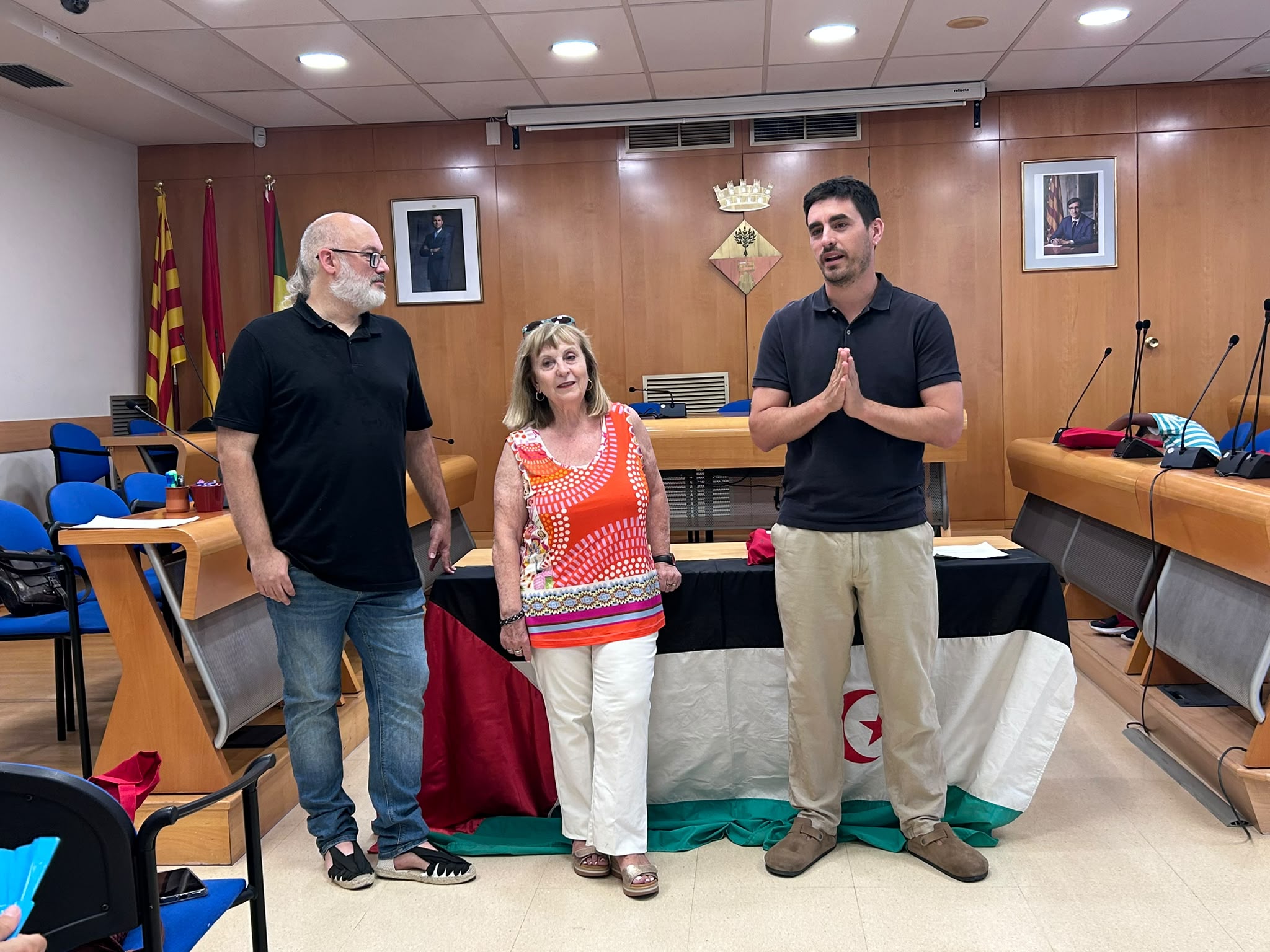 Rebuda dels infants sahrauís a Olesa de Montserrat. 