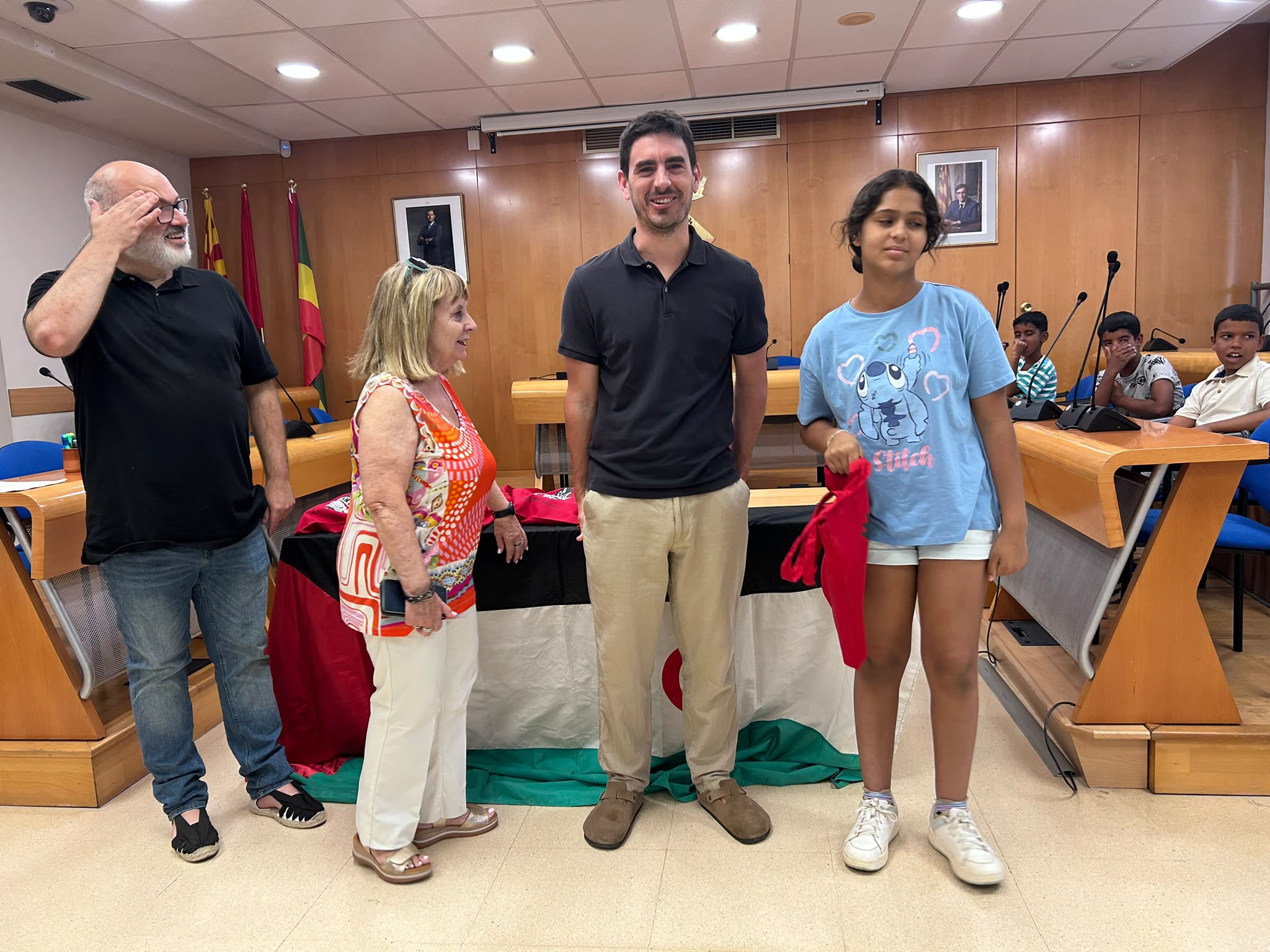 Rebuda dels infants sahrauís a Olesa de Montserrat. 