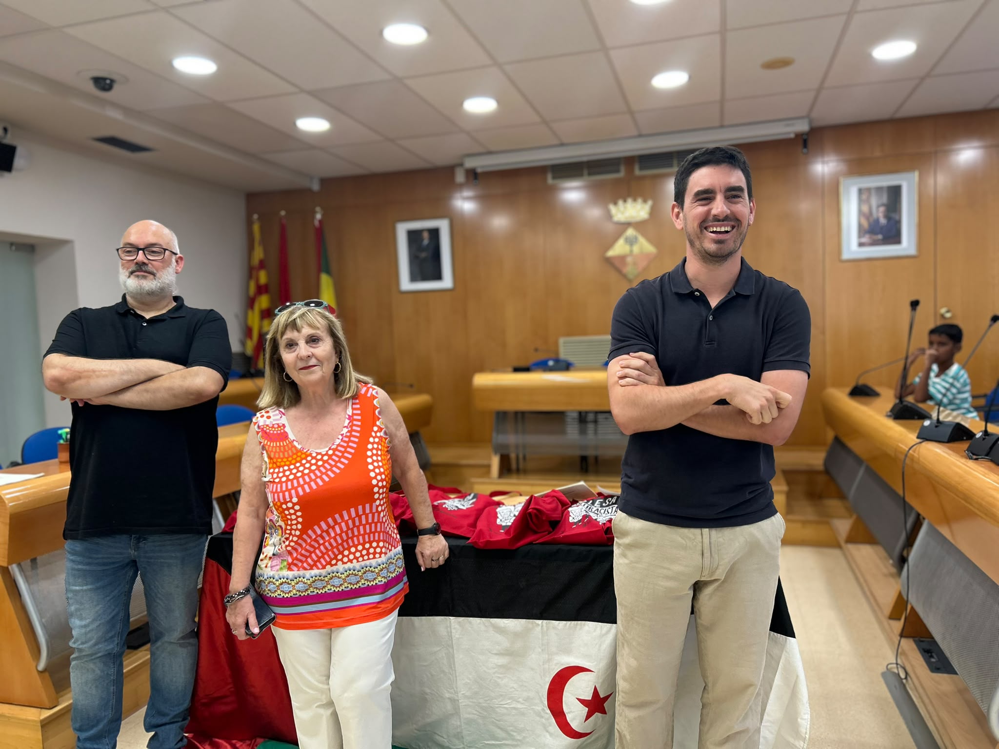 Rebuda dels infants sahrauís a Olesa de Montserrat. 