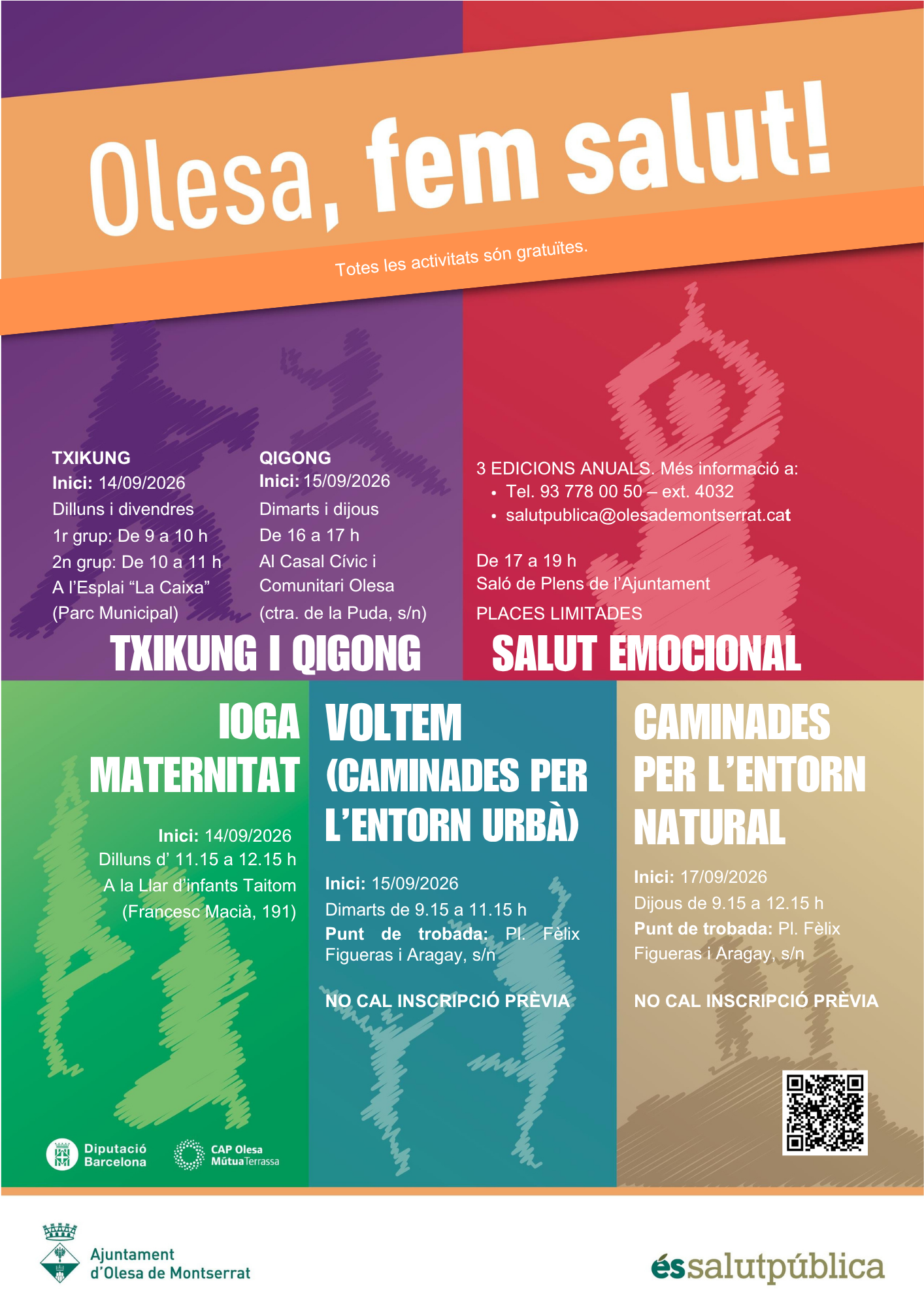 Cartell de la campanya Olesa, fem salut! de l'any 2026
