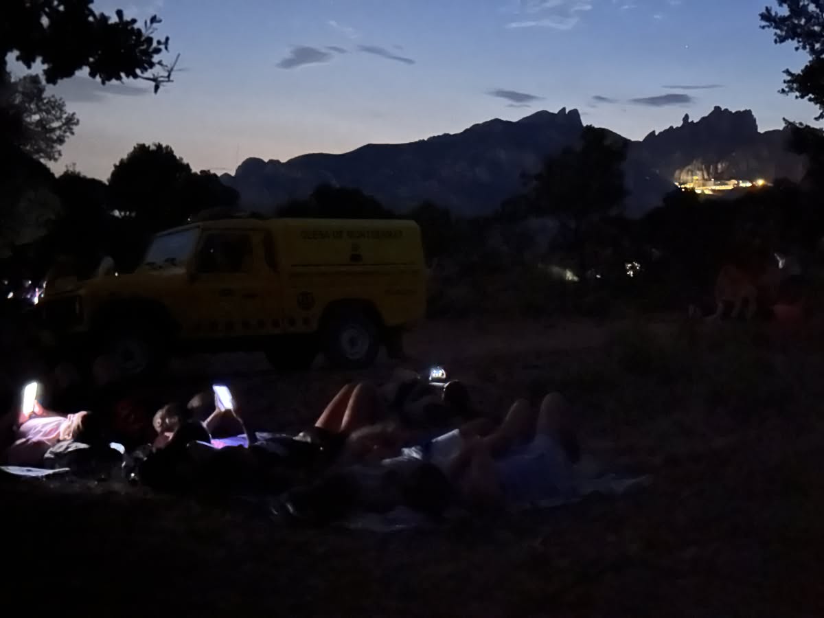 Fotografia de la sortida per veure els Perseids del 2025