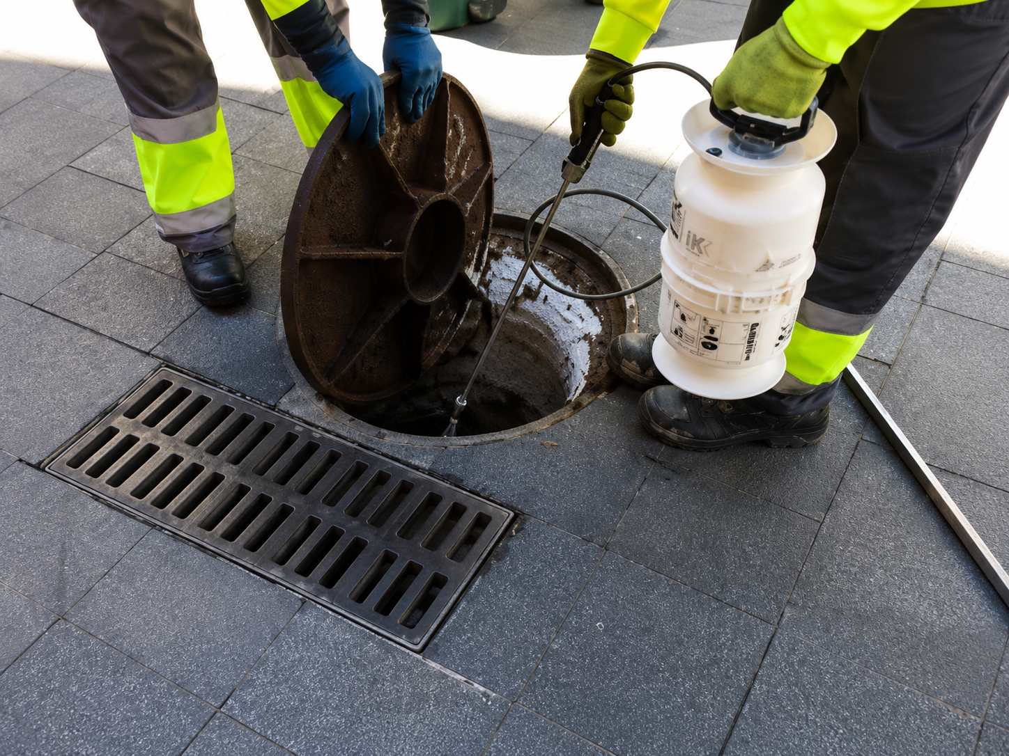 Tècnics experts realitzant un tractament per plagues de paneroles