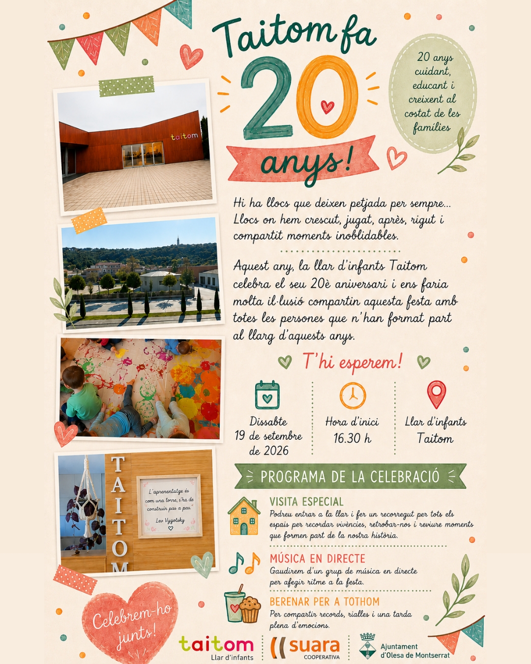 Cartell 20è aniversari de la Taitom