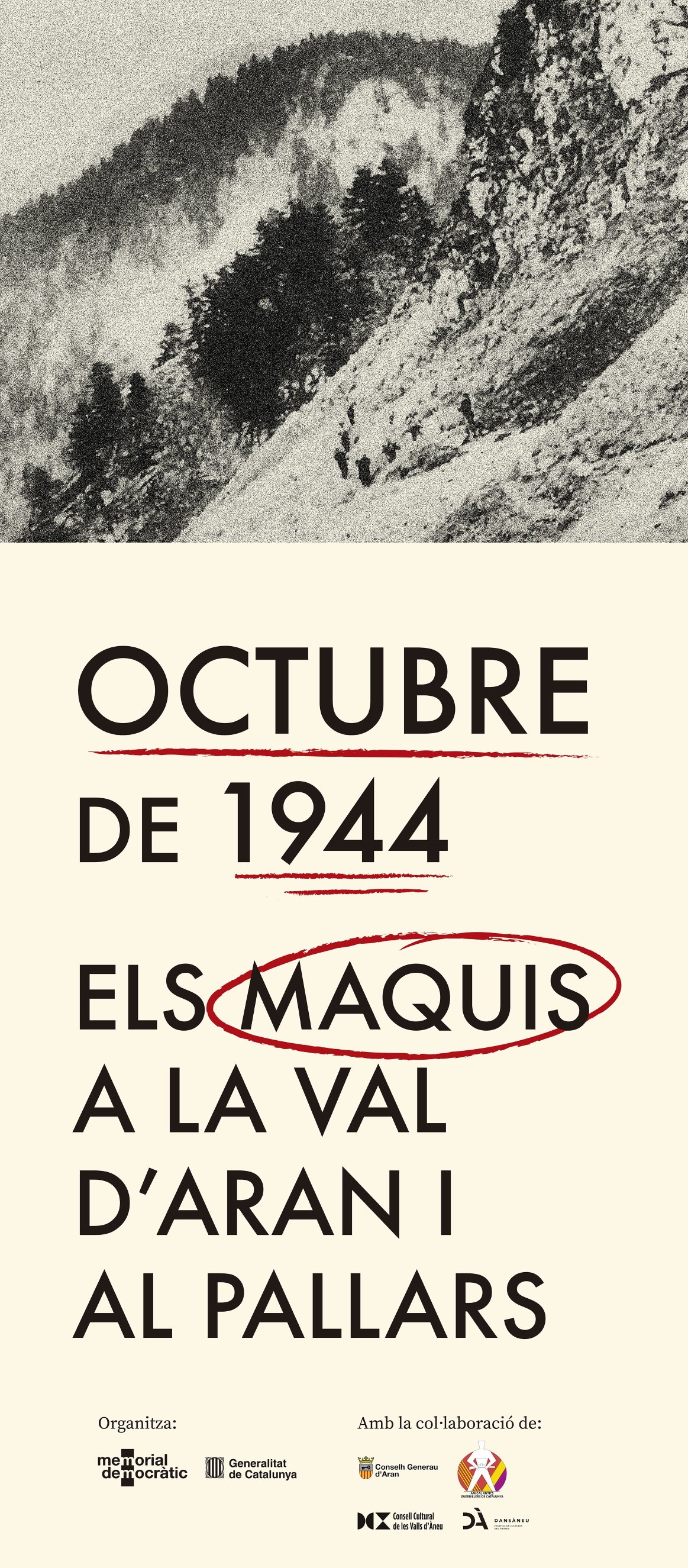Cartell de l'exposició sobre l'Octubre de 1944