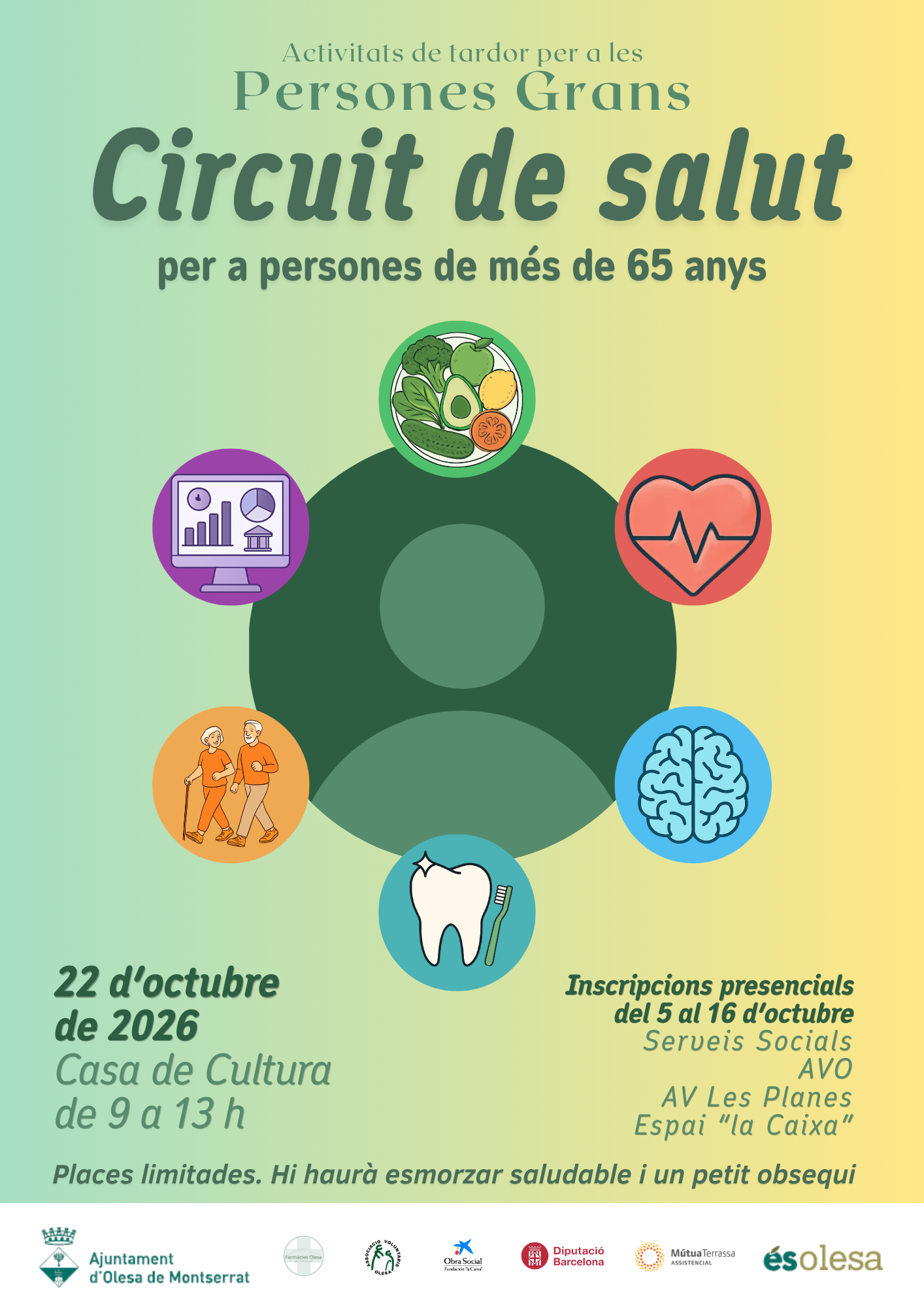 Cartell del circuit de salut per les persones grans octubre 2026