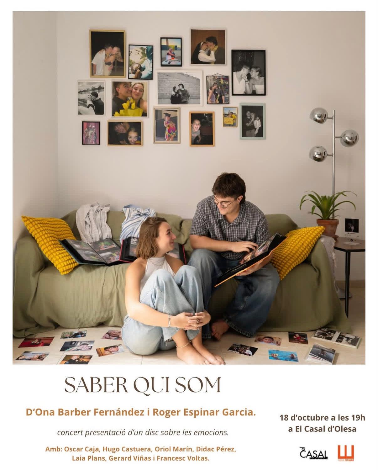 Cartell del concert Saber qui som al Casal, octubre 2026