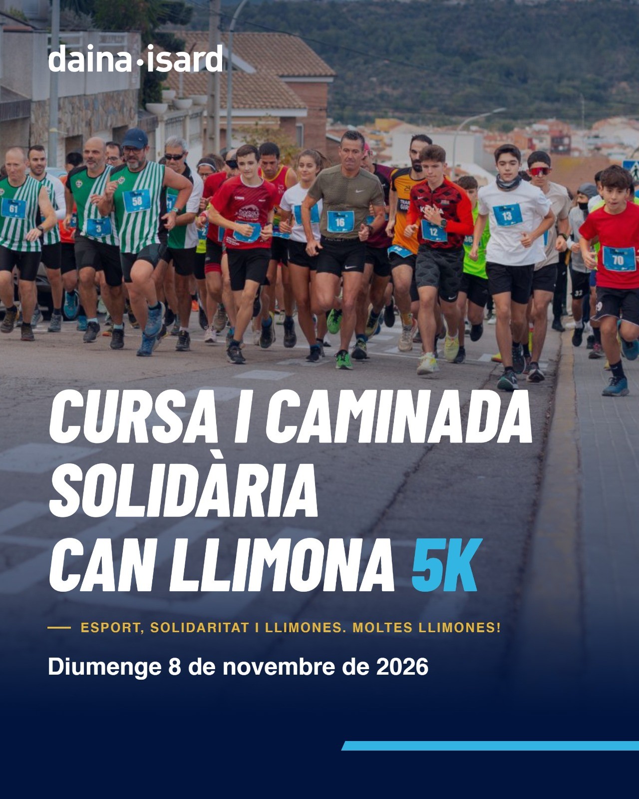Cartell de la cursa de Can Llimona 5k pel novembre de 2026