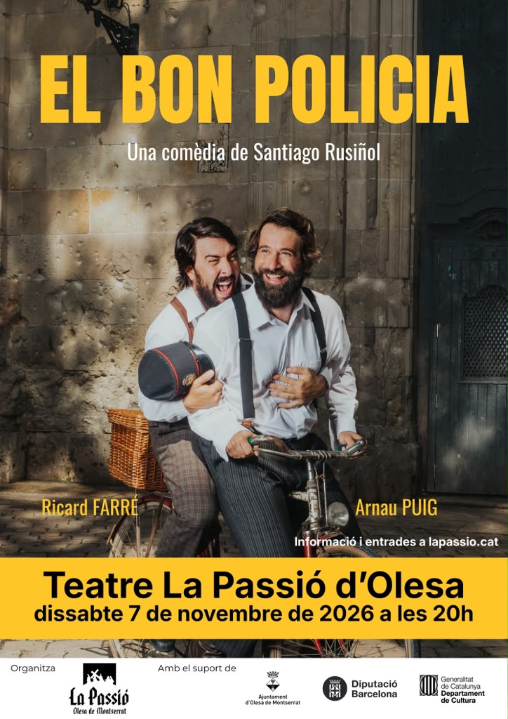 Cartell de l'obra de teatre El bon policia
