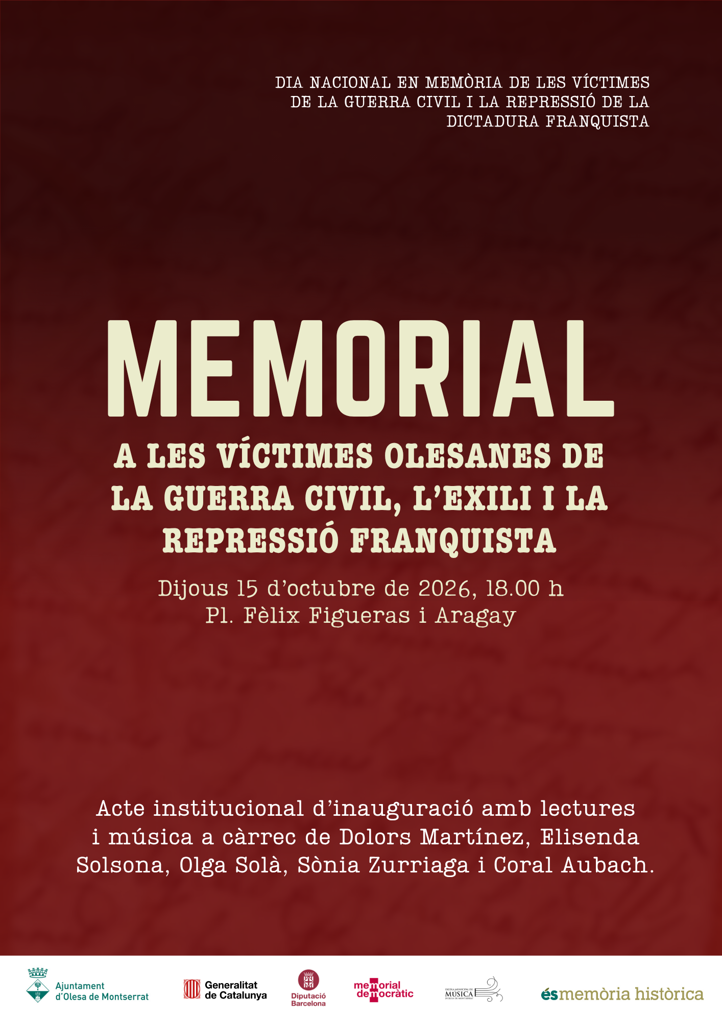 Cartell_Espai Memorial 2026