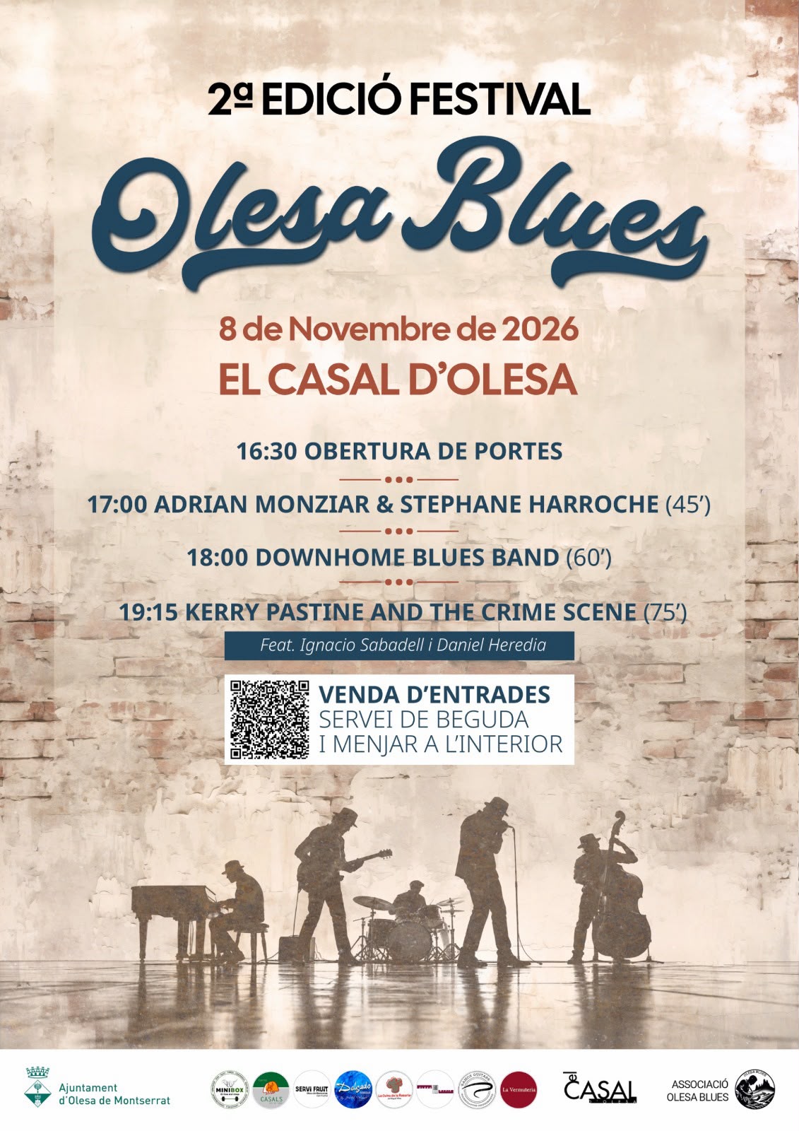 Cartell del 2n Festival d'Olesa Blues programat pel novembre de 2026