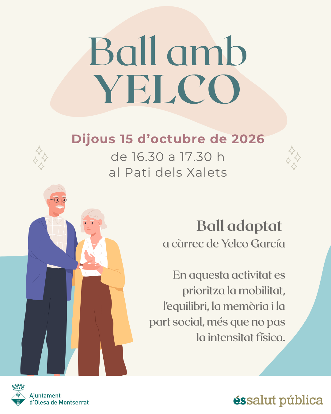 Cartell de la classe de ball adaptat amb Yelco García