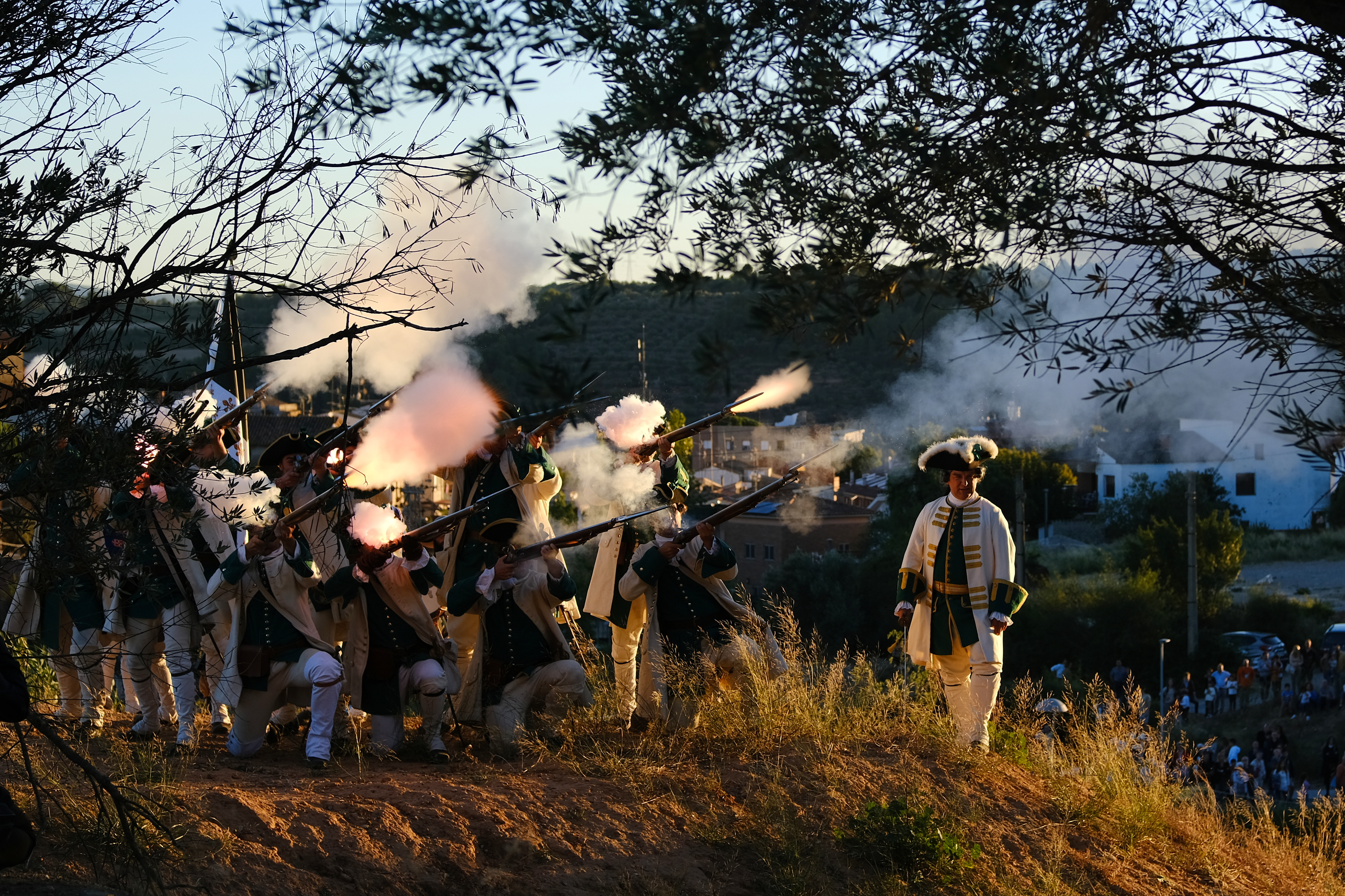 Soldats borbònics durant la Gran Batalla de la Festa dels Miquelets 2022