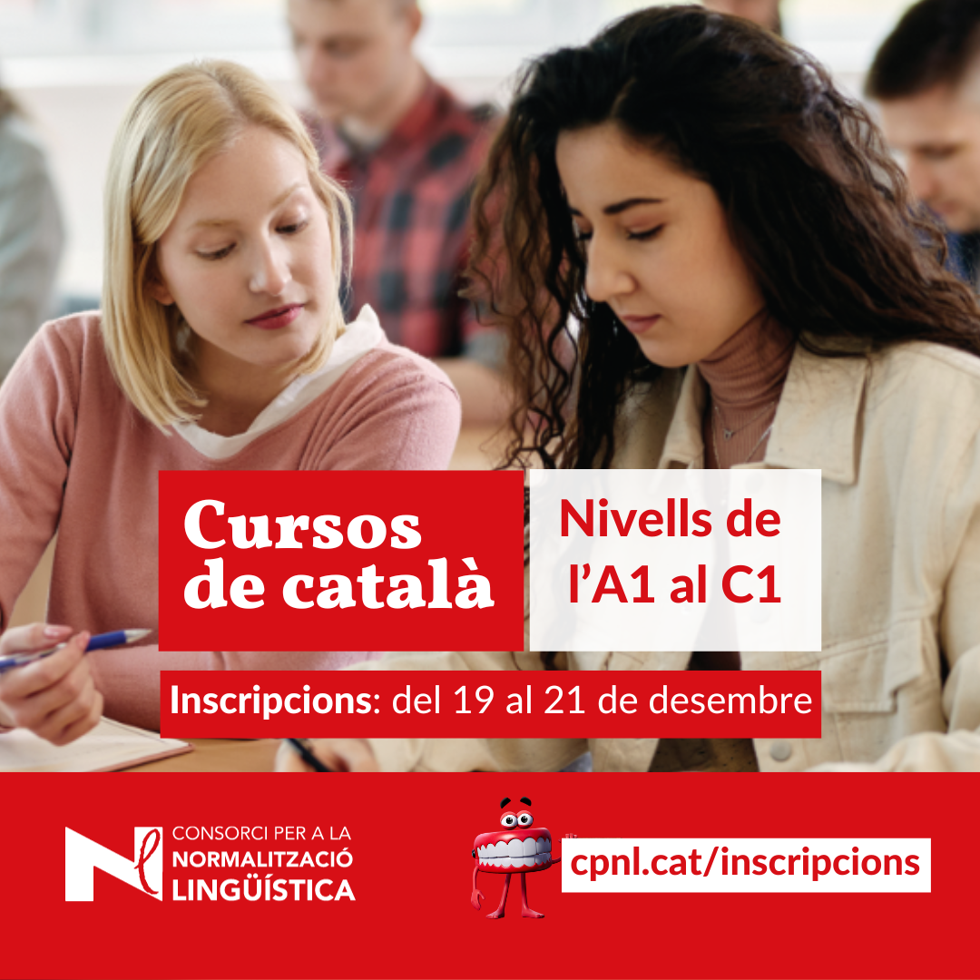 Cartell dels cursos de català 2023
