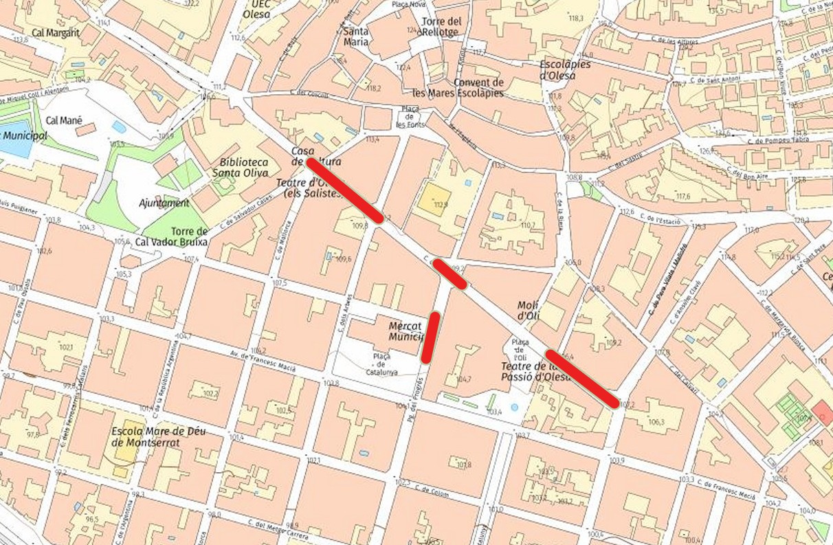 Actuacions c/ Anselm Clavé i Passeig del Progrés (Centre Urbà)