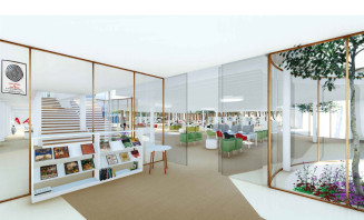 Futur nou accés de la biblioteca Santa Oliva