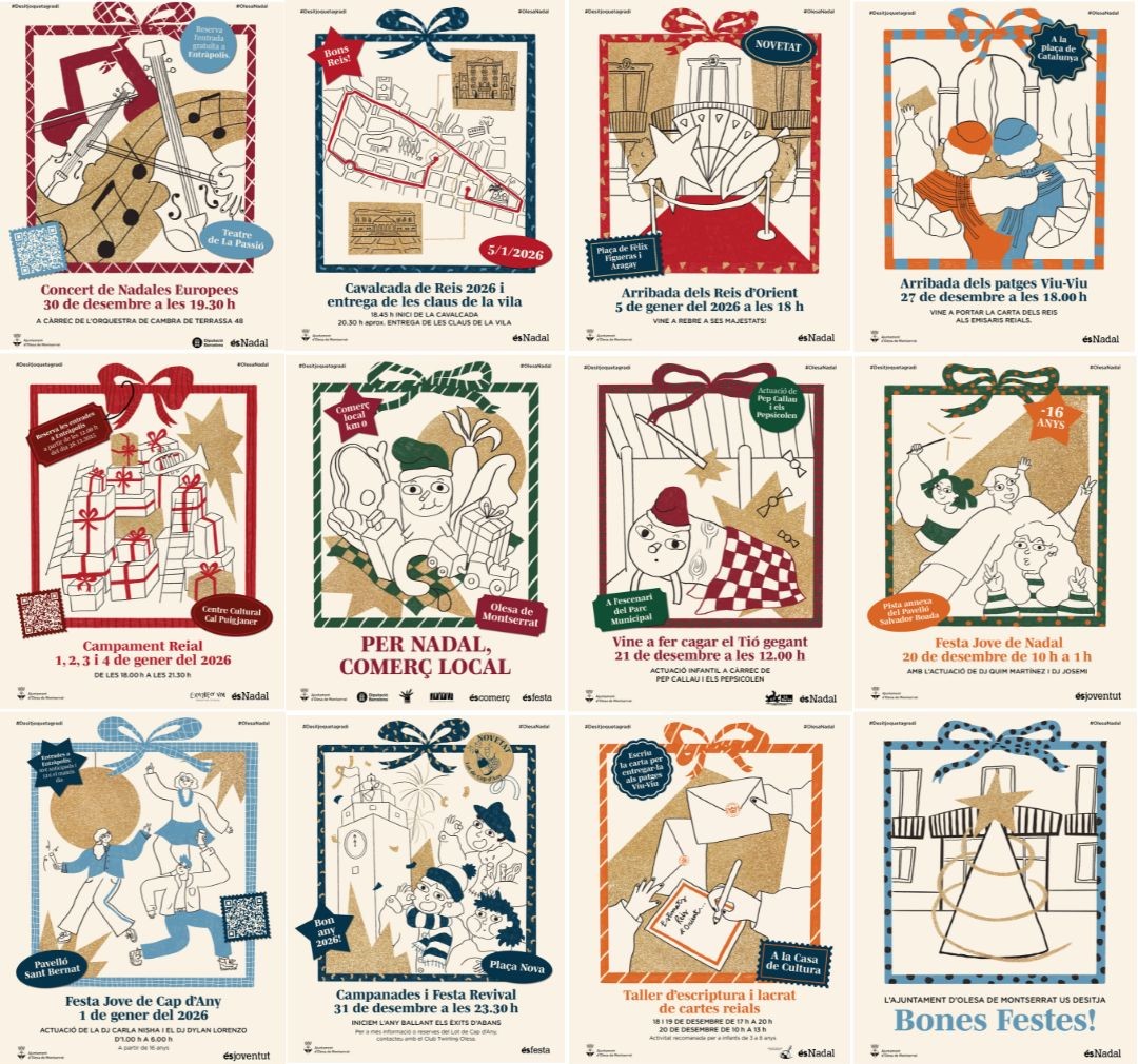 Cartells de les activitats Nadal 2025
