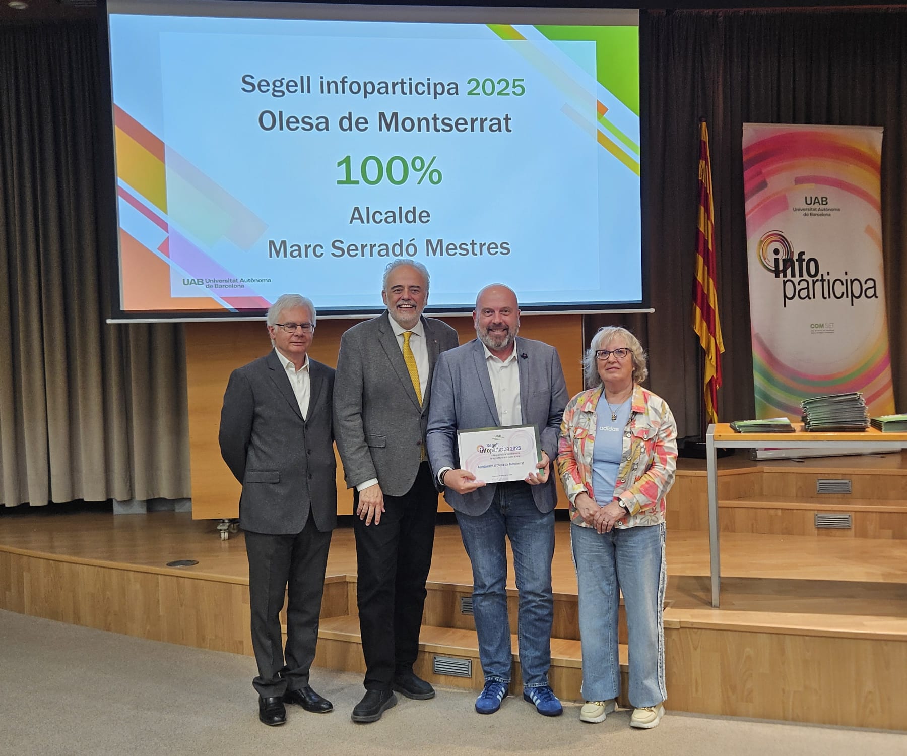 Entrega segell infoparticipa 2025